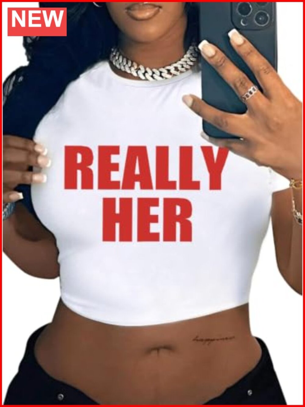 Women Graphic Crop Top Letter Print Short Sleeve Slim Fit Tee